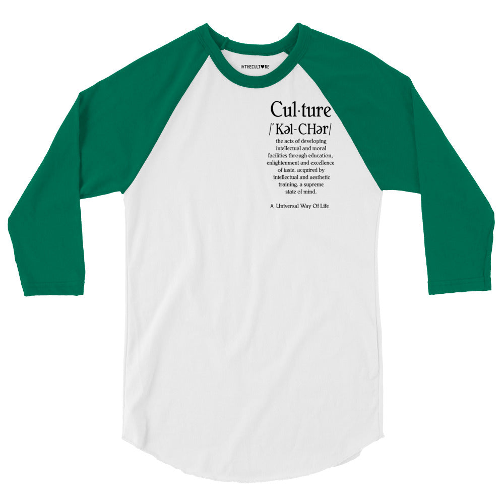 3/4 Sleeve Raglan Shirt | Culture Def